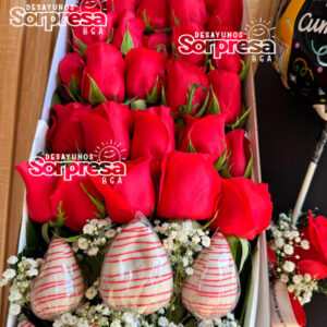 HERMOSA CAJA DE ROSAS ROJAS REF. 8767 - Imagen 2